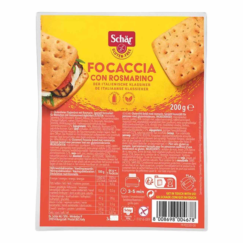 focaccia sans gluten schär