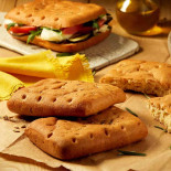 focaccia sans gluten schär déballée