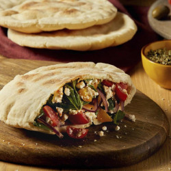 pain pita sans gluten garni