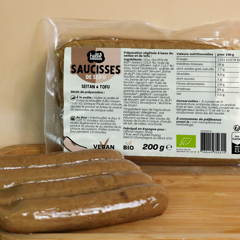 saucisses de seifu bio hello veggie