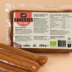 saucisses hot dog bio hello veggie