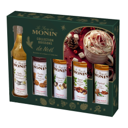 MONIN Coffret de Sirops Boissons Chaudes de Noël