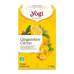 infusion gingembre citron yogi tea