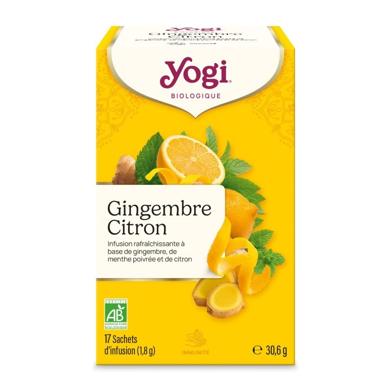 infusion gingembre citron yogi tea