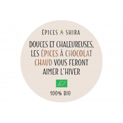 Epices chocolat chaud shira etiquette