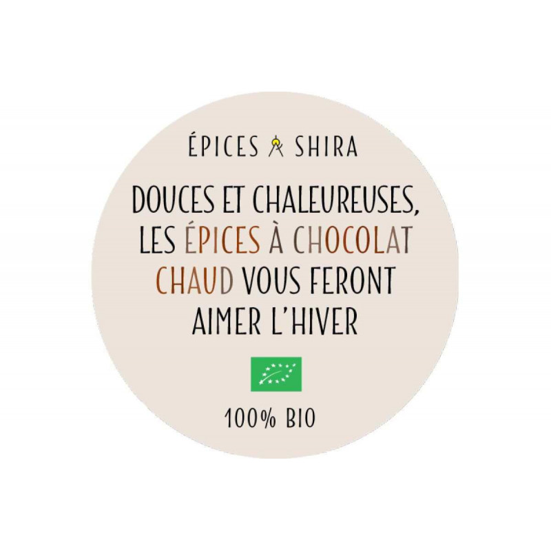 Epices chocolat chaud shira etiquette