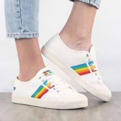 Gola vegan - Coaster Rainbow Off White Multi