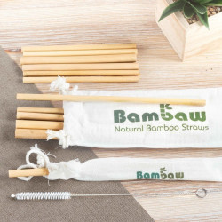 12 pailles bambaw - 2 tailles