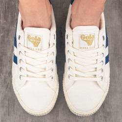 baskets gola Tennis Mark Cox Off White Vintage Blue 4