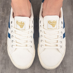 baskets gola Tennis Mark Cox Off White Vintage Blue 4