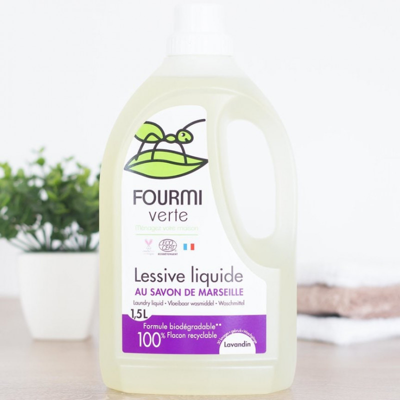 Fourmi Verte Lessive Liquide Lavande Bio 1,5L