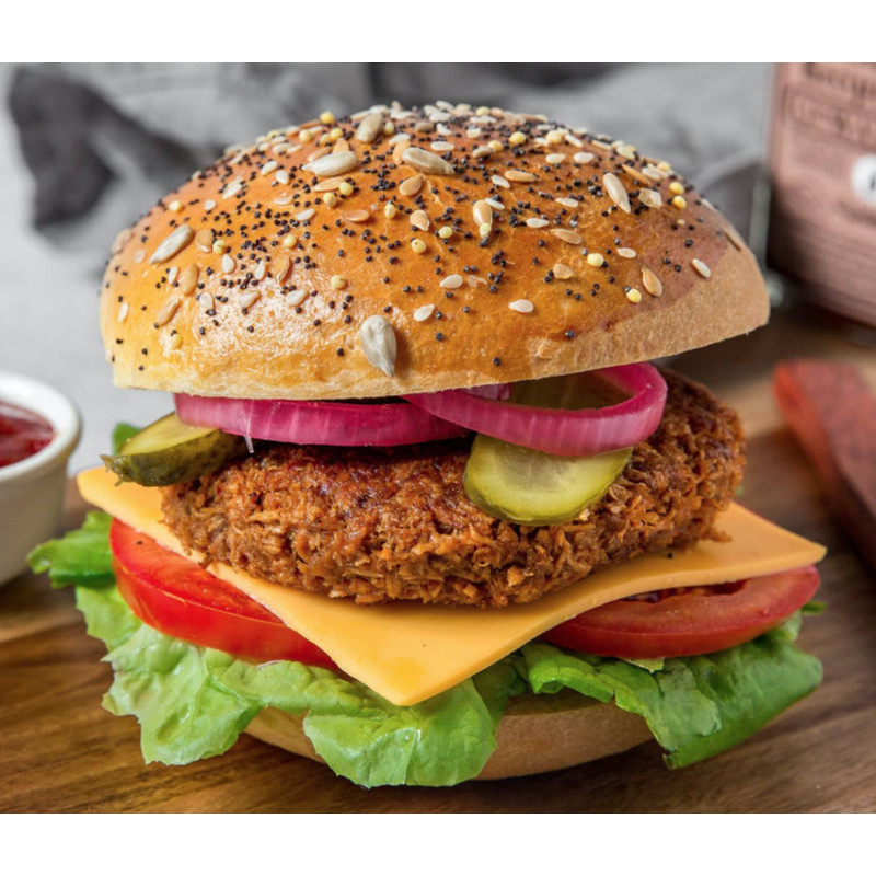 vege haches tex mex wheaty burger