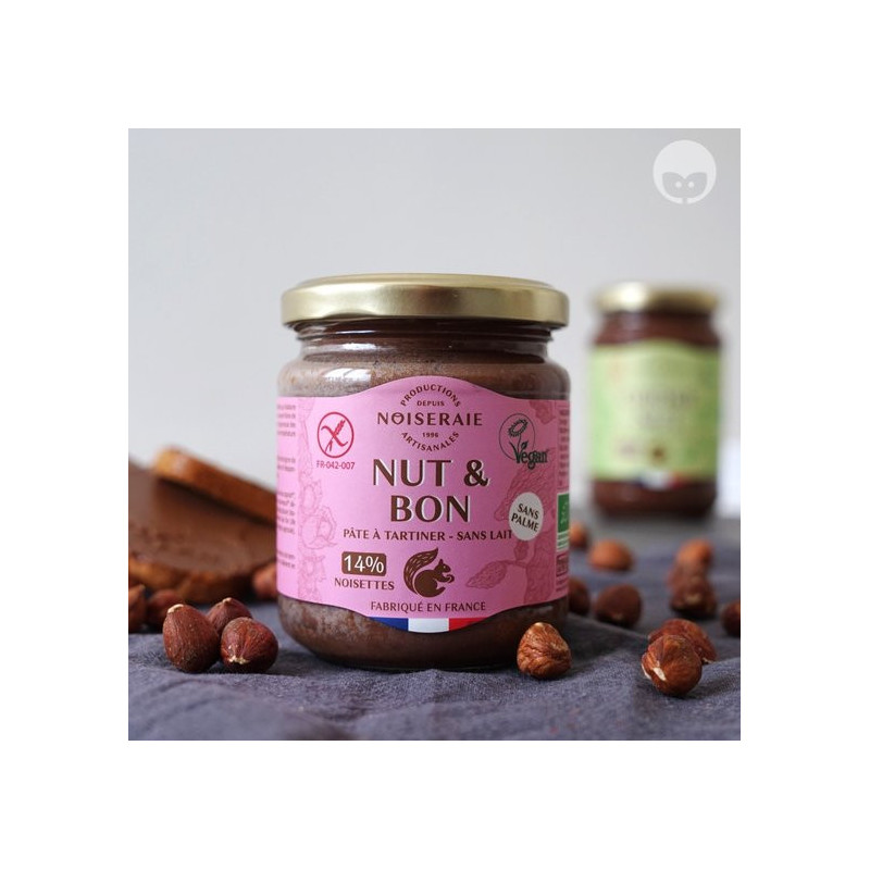 noiseraie production nut&bon - pâte à tartiner vegan