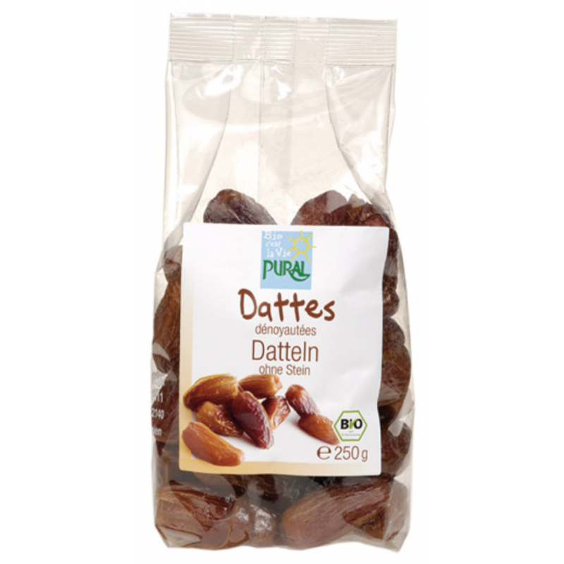 Dattes bio Dénoyautées PURAL - 250g