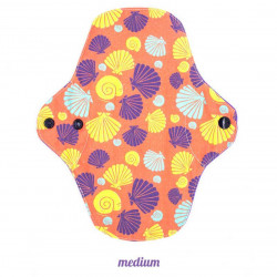 serviette hygiénique lavable lamazuna coquillage taille medium