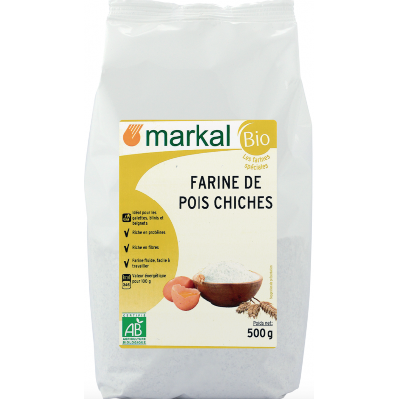 Farine de Pois Chiche Bio MARKAL - 500g