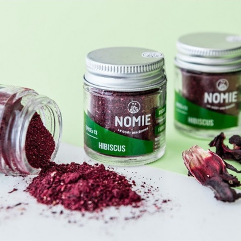 poudre d'hibiscus alimentaire Nomie