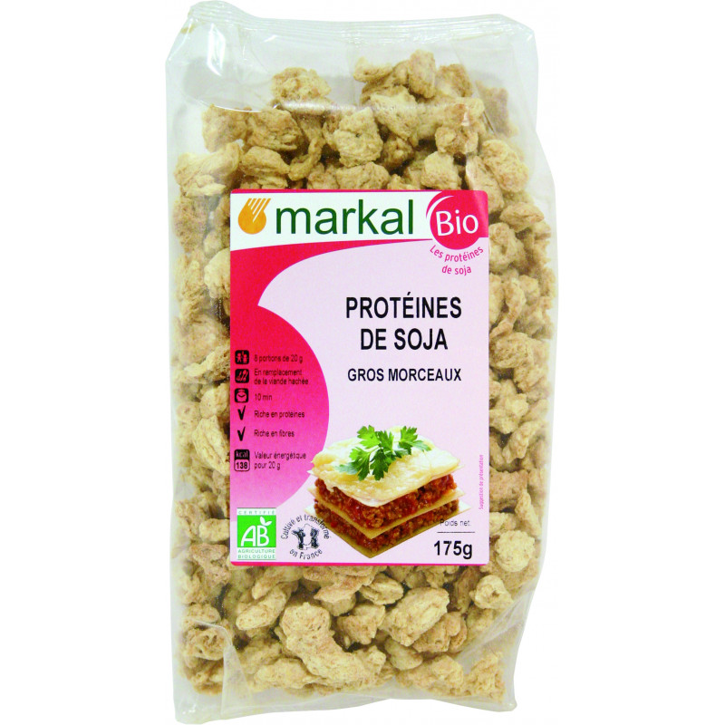 Protéines de Soja Gros Bio MARKAL - 175g