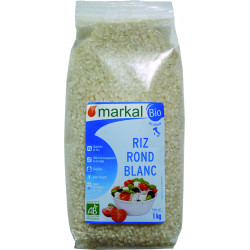Riz Rond Blanc bio MARKAL - 1kg