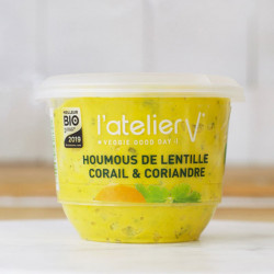 L'Atelier V houmous de lentille corail et coriandre