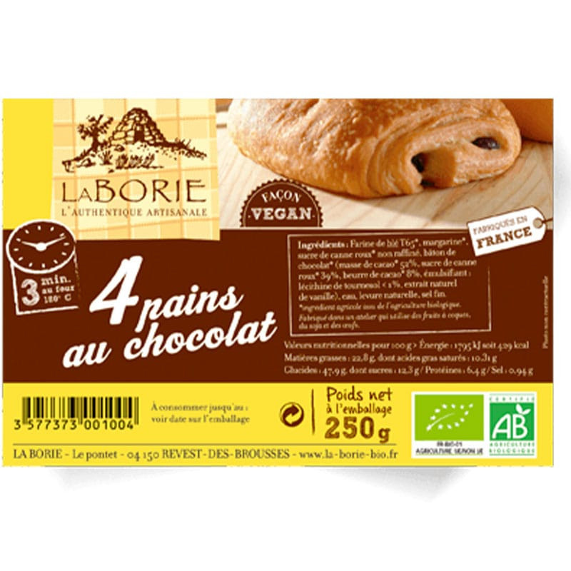 pain au chocolat vegan La Borie