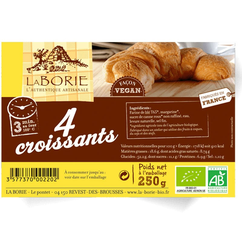 croissants vegan La Borie