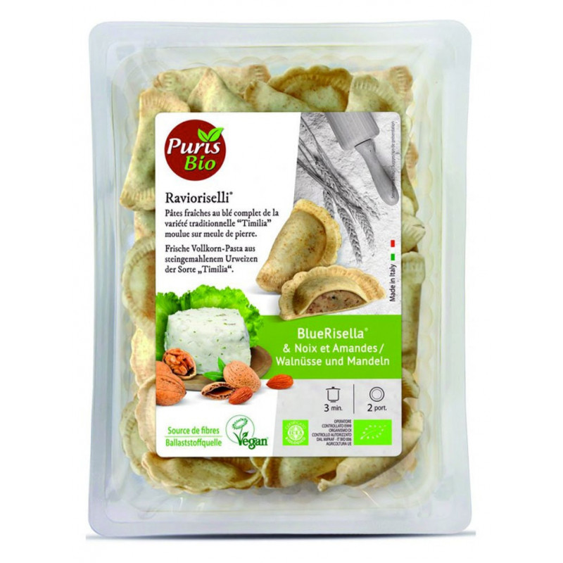 ravioli bluerisella noix amandes Puris Bio ravioli bluerisella noix amandes Puris Bio