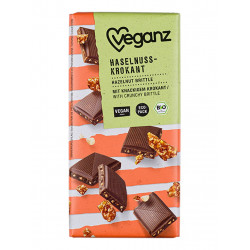 tablette chocolat noisettes caramélisées Veganz
