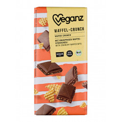 tablette chocolat croquant gaufre Veganz