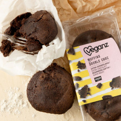 veganz double choc muffins
