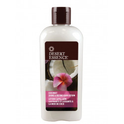 desert essence lotion capillaire lustrante lissante coco