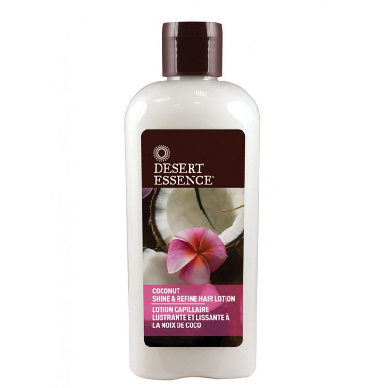 desert essence lotion capillaire lustrante lissante coco