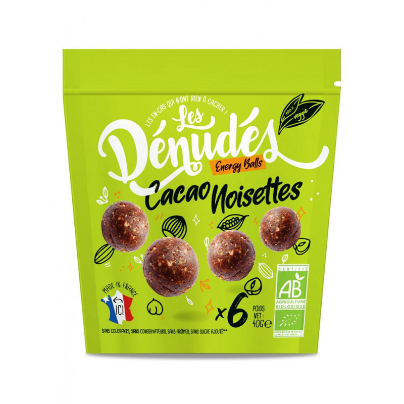 energy balls cacao noisette Les Dénudés energy balls cacao noisette Les Dénudés