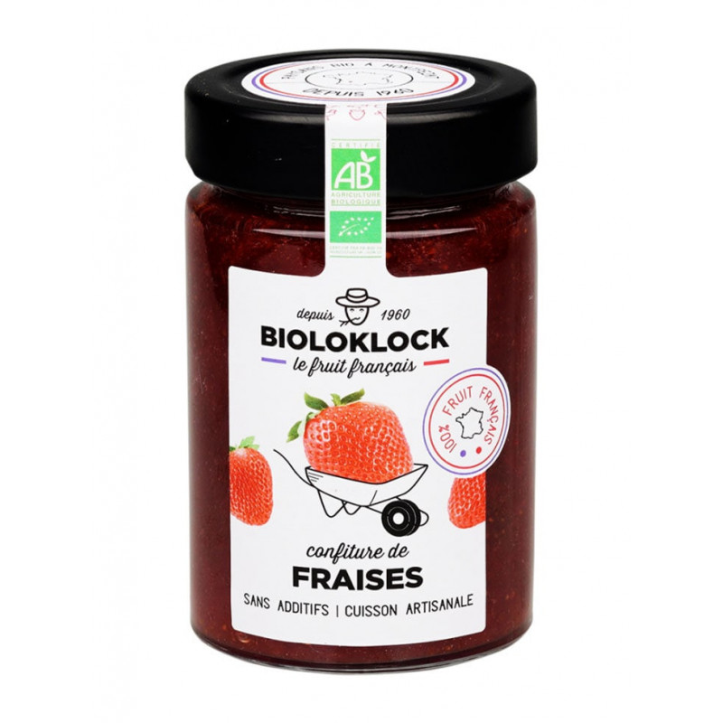 confiture de fraise bio Bioloklock