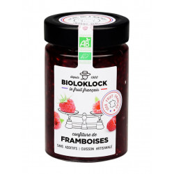 confiture de framboises bio Bioloklock