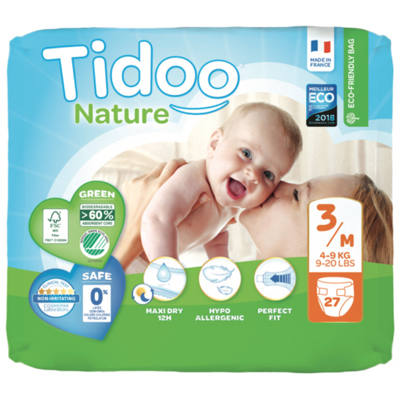 TIDOO COUCHES T3/M 4-9KG 56 UNITES