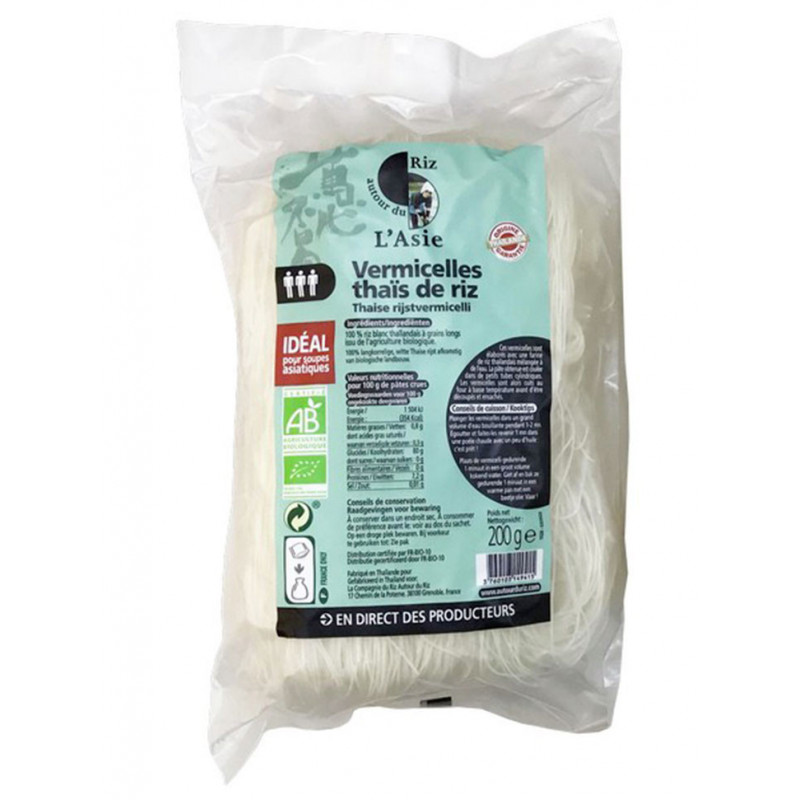 vermicelle de riz thai blanc bio Autour du Riz