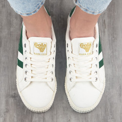 basket tennis mark cox off white/dark green homme Gola