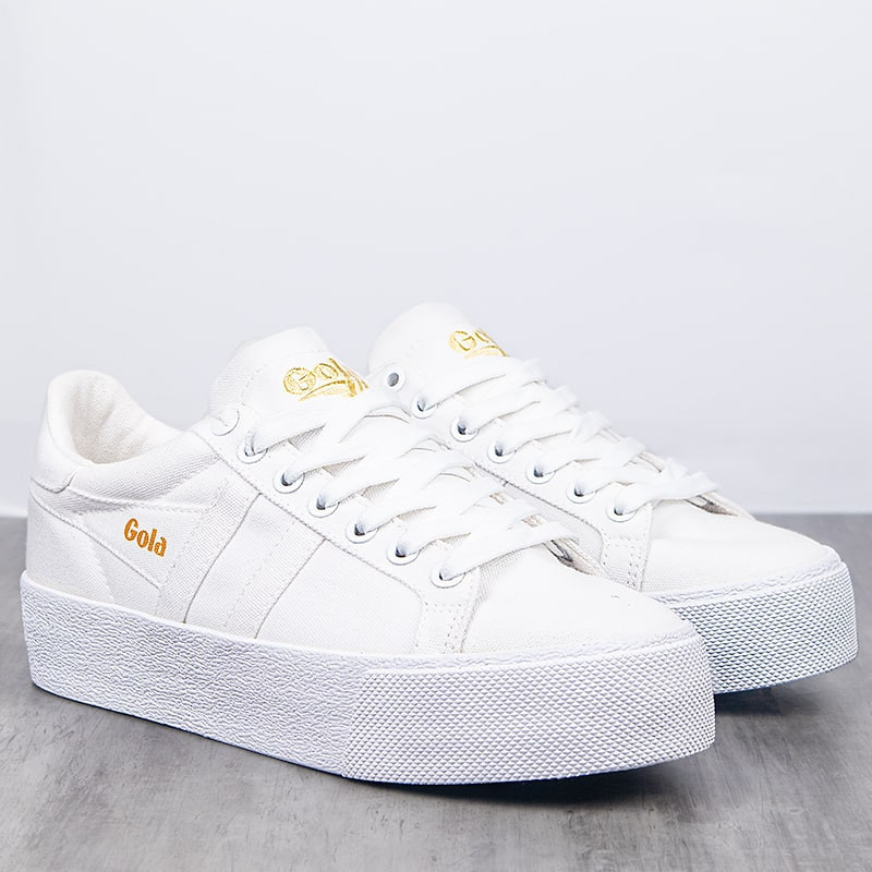 orchid platform canvas white gola	