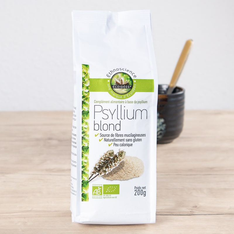 ECOIDEES - Psyllium Blond Bio en poudre - 200g ECOIDEES - Psyllium Blond Bio en poudre - 200g