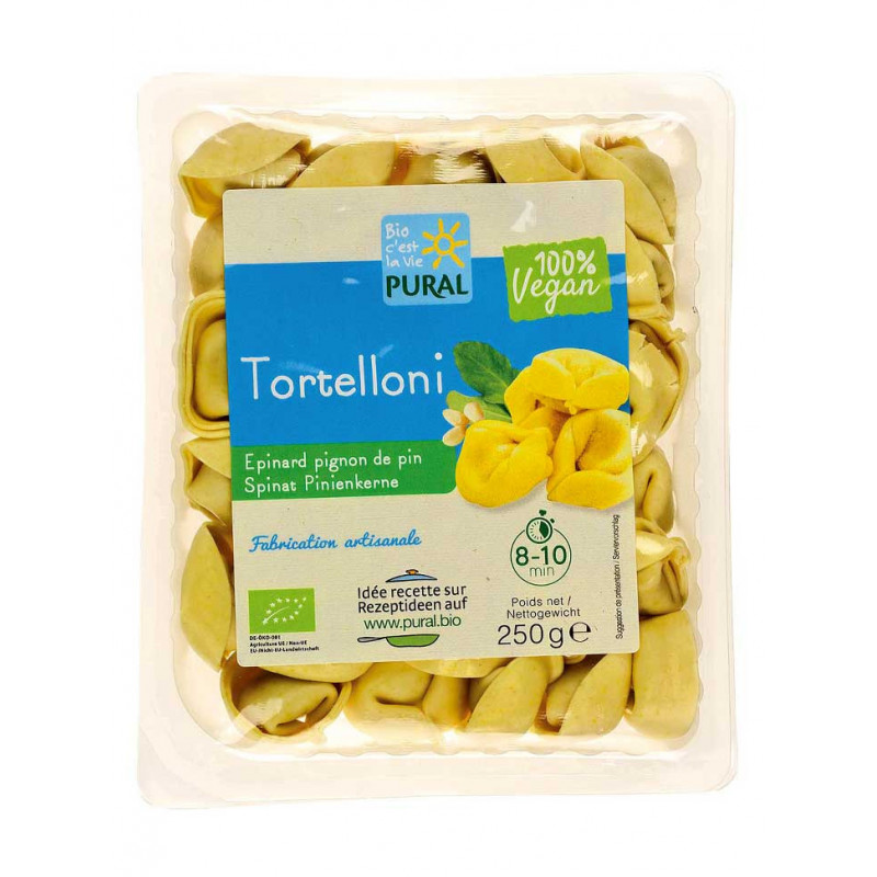 tortelloni épinard pignon de pin Pural