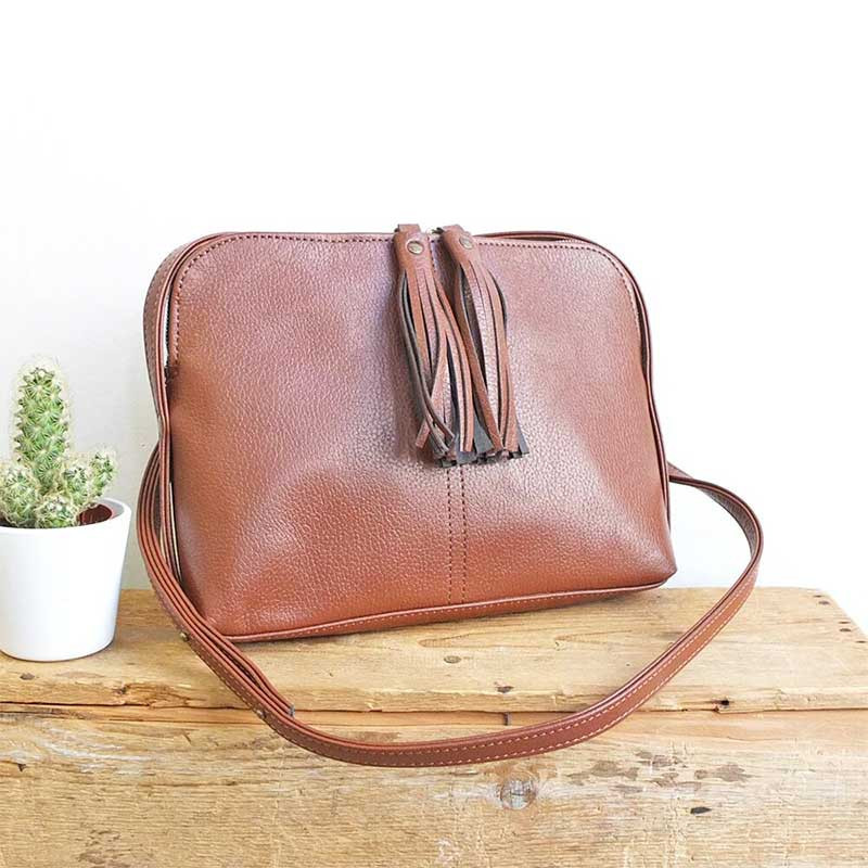 sac melville crossbody apple skin marron Camille sac melville crossbody apple skin marron Camille