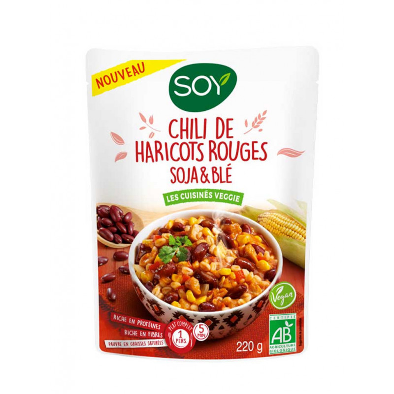 chili haricots rouges soja blé Soy