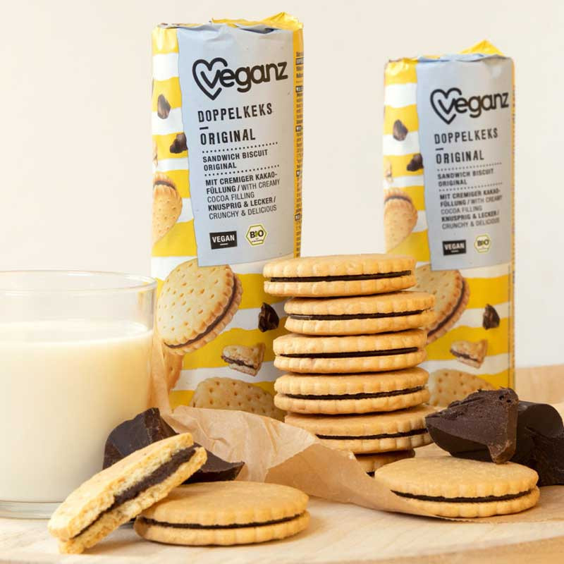 biscuit sandwich cacao original Veganz