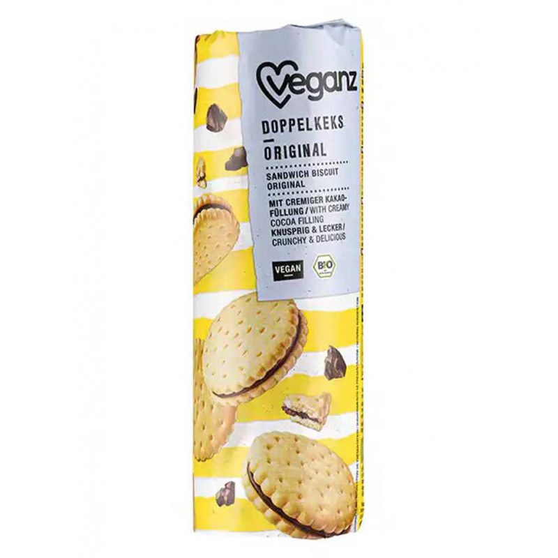 biscuits fourrés chocolat original Veganz