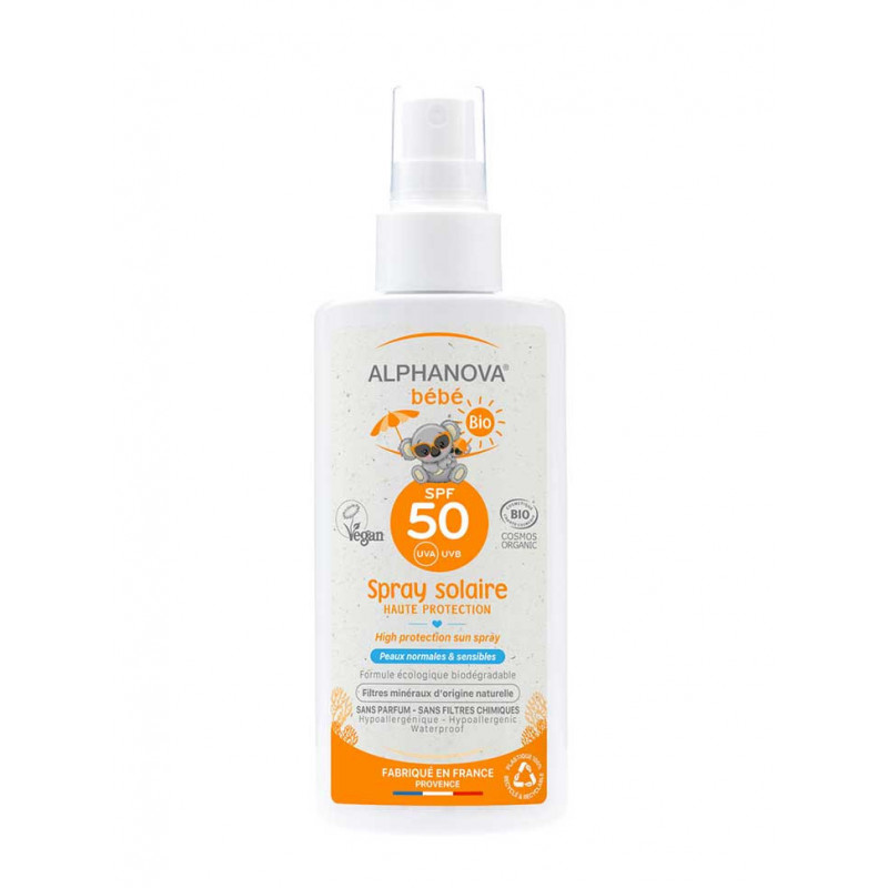 Alphanova Bébé sun spray spf 50 - 125g