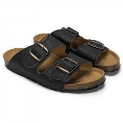 Nae Vegan Shoes sandales unisexe darco noir pinatex
