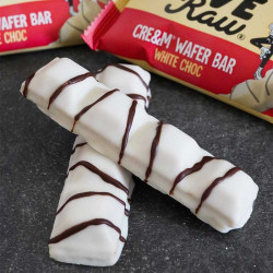 cream wafer bar chocolat blanc Love Raw