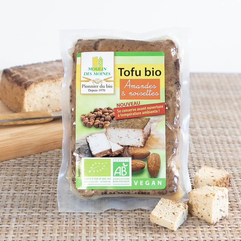 tofu amandes noisettes Moulin des Moines tofu amandes noisettes Moulin des Moines