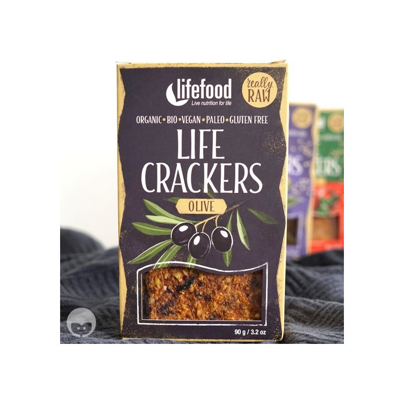 lifefood - life crackers olive